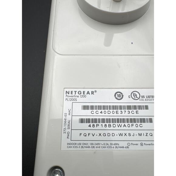 NETGEAR PL1000S Powerline 1000 Mbps Gigabit Port Plug In WiFi - Picture 4 of 4